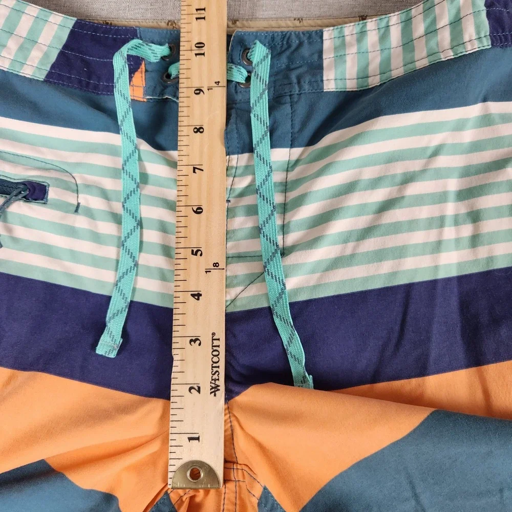 VTG Patagonia Men's 31W Wavefarer Board Shorts Swim Trunks Striped Multicolor